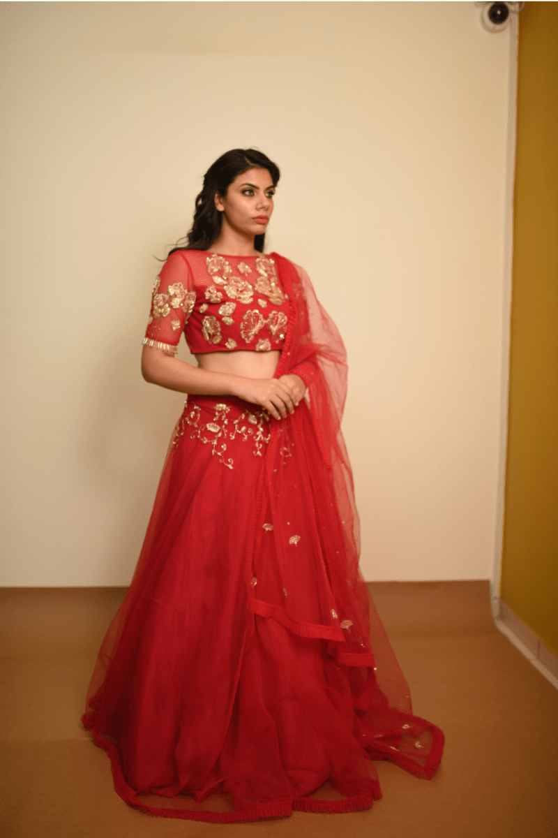 Red Lehenga