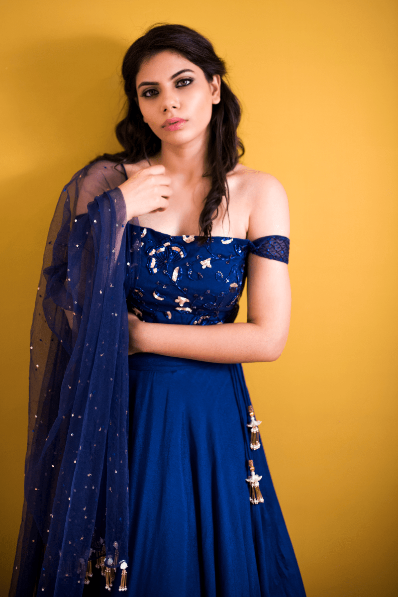 Blue Lehenga