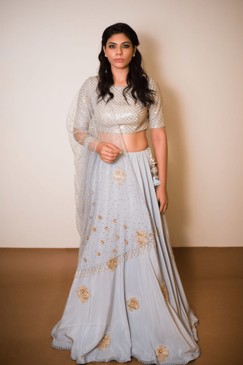 Powder Blue Lehenga