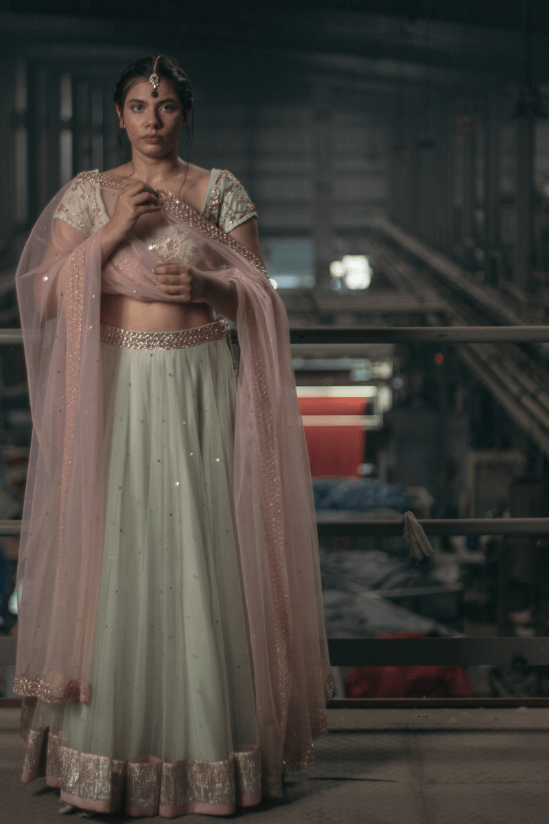Green Lehenga