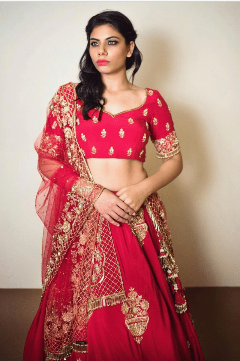 Red Lehenga
