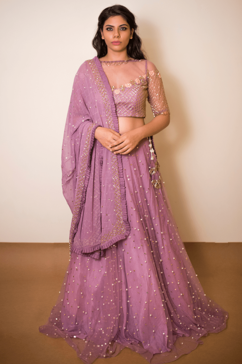 Purple Lehenga Set