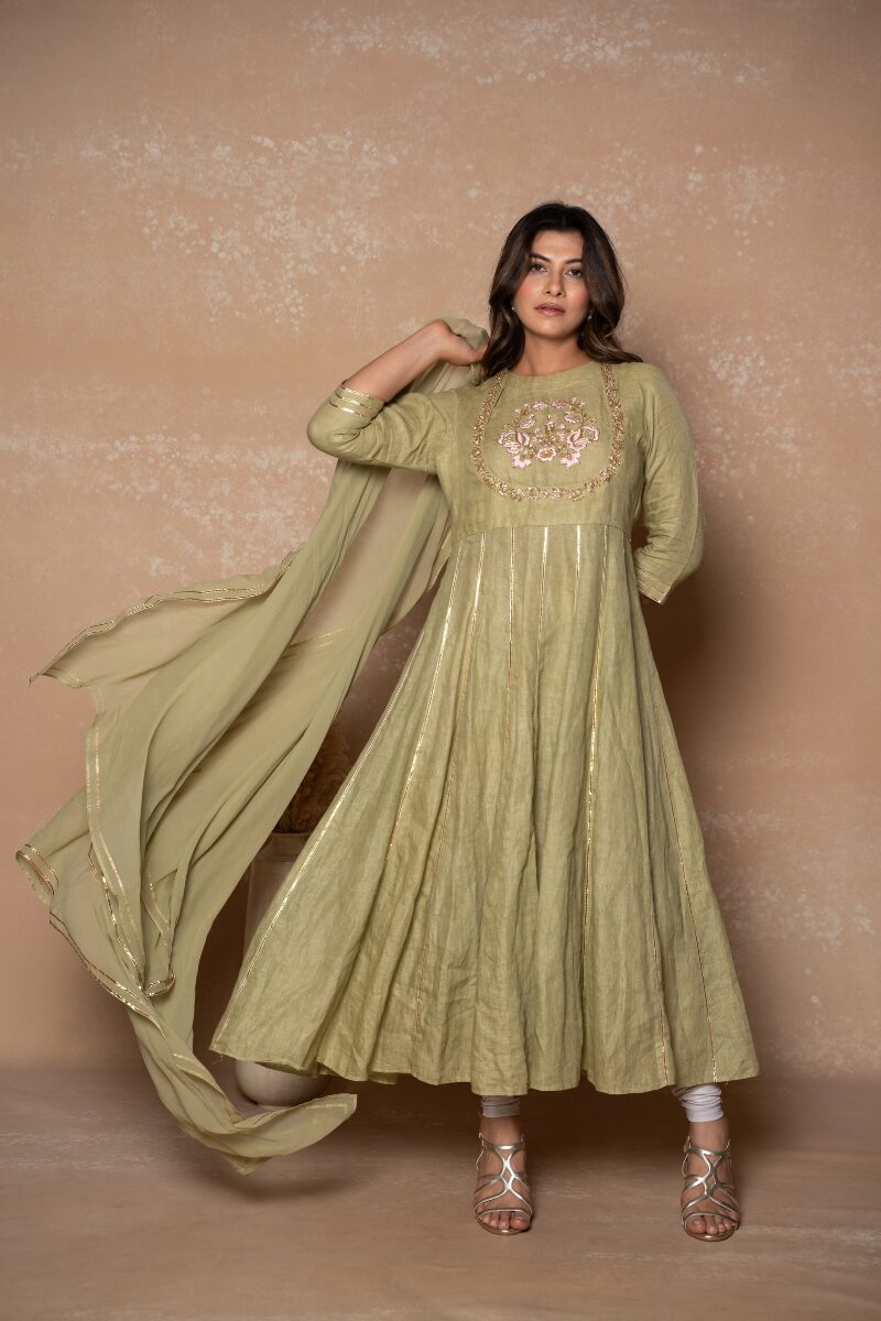 Green Anarkali